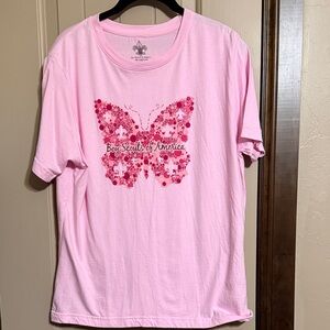 Pink Butterfly Boy Scouts Of America Graphic T-Shirt